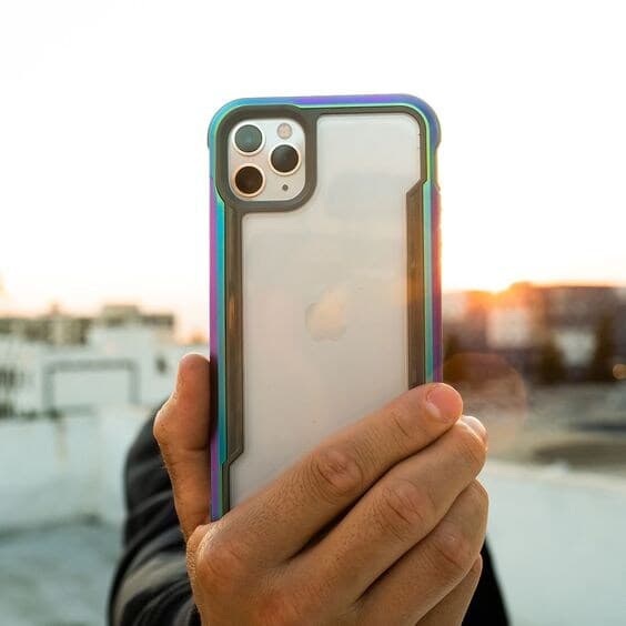 Raptic X-Doria Shield-deksel til iPhone 14 Plus, opalt pansret deksel