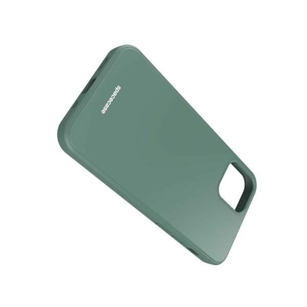 Spacecase Silikonecase Till Iphone 12 Mini Case Mörkgrönt Skydd