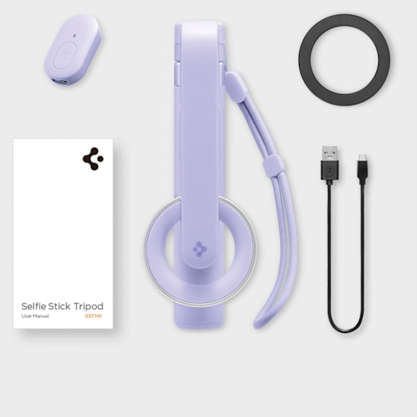 SPIGEN S571W MAGSAFE BLUETOOTH SELFIE STICK STIV LAVENDEL