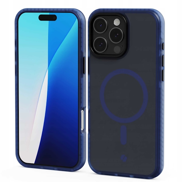 Spacecase Hybrid Fusion Mag-Fodral För Iphone 16 Pro Max Mörkblåt