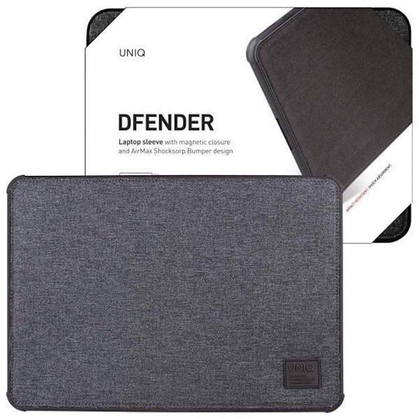 UNIQ veske Dfender laptop Sleeve 16 grå/marlin grå