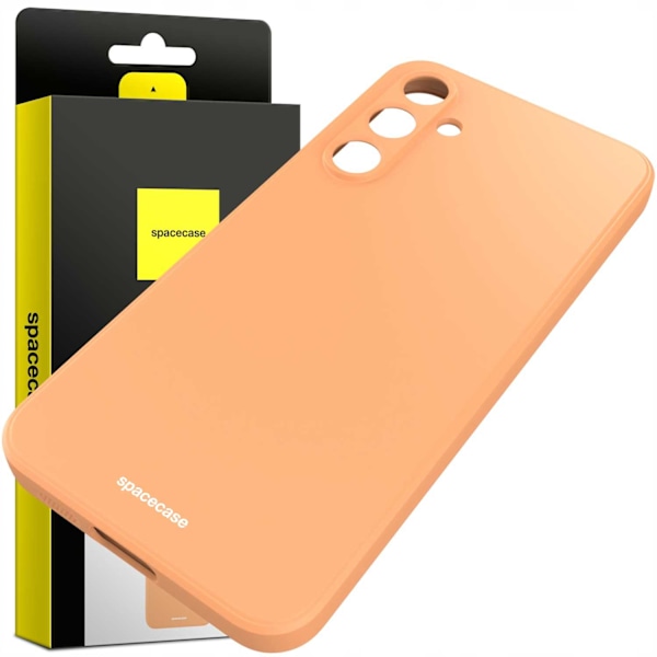 Spacecase Silikonfodral För Galaxy S23 Fe Orange Skydd