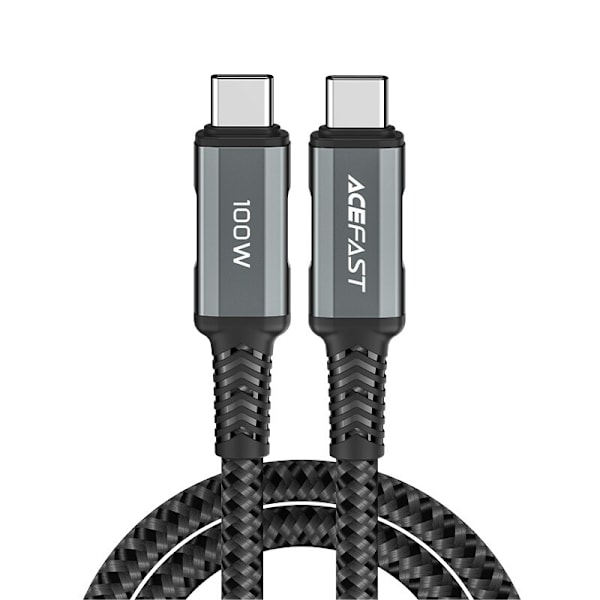 Acefast-kabel USB Type C - USB Type C 2m, 100W (20V/5A) grå (C4-03 deep space grey)