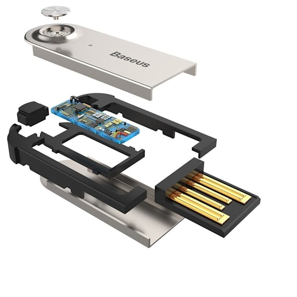Baseus BA01 Bluetooth 5.0 lydmottakerkabel lydadapter AUX-tilkobling svart (CABA01-01)