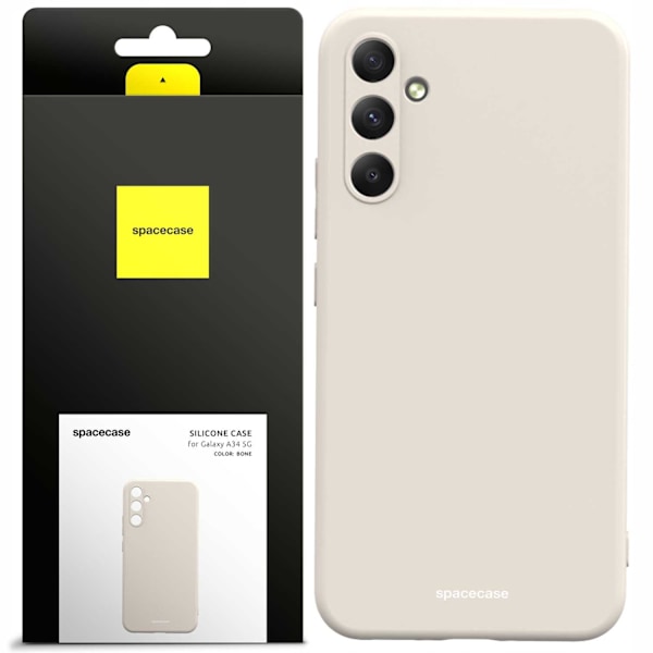Spacecase Silikonfodral För Samsung Galaxy A34 5G Bone