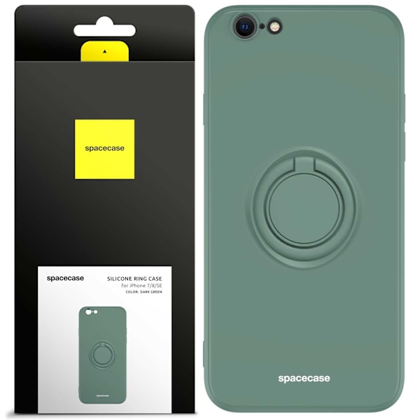 Spacecase Case Silikonring För Iphone 7 8 Se Mörkgrön