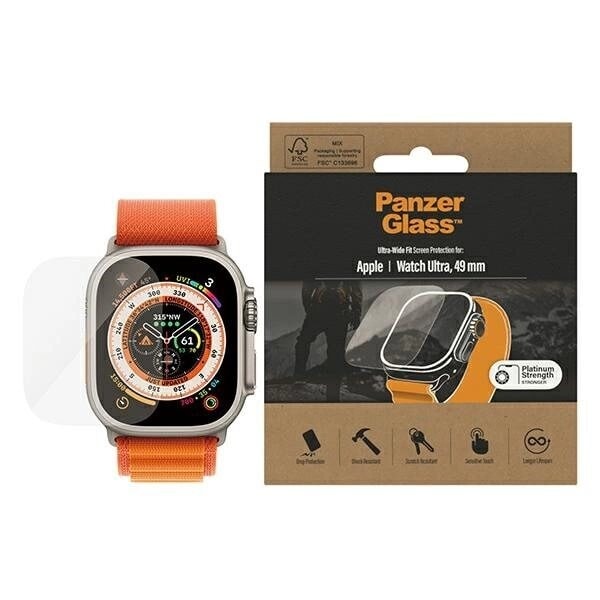 PanzerGlass Ultra-Wide Fit herdet glass for Apple Watch Ultra 49mm