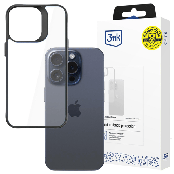 APPLE IPHONE 15 PRO - 3MK SATIN ARMOR CASE+
