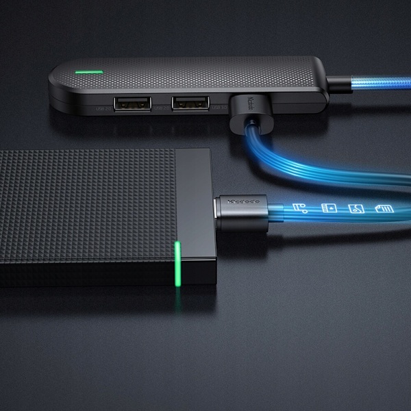 MCDODO ADAPTERHUB USB-C SPLITTER 3X USB SD/TF