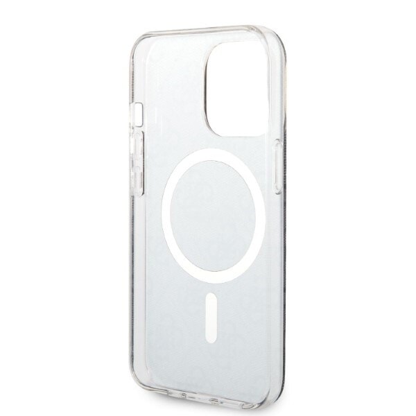 Guess sett MagSafe lader + etui for iPhone 13 Pro Max 6.7 svart 4G Print (GUBPP13XH4EACSK)