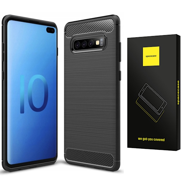 Spacecase Case Cover För Samsung Galaxy S10+ Svart
