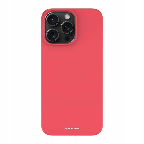 Spacecase Silikonfodral För Iphone 15 Pro Max Rött Skydd