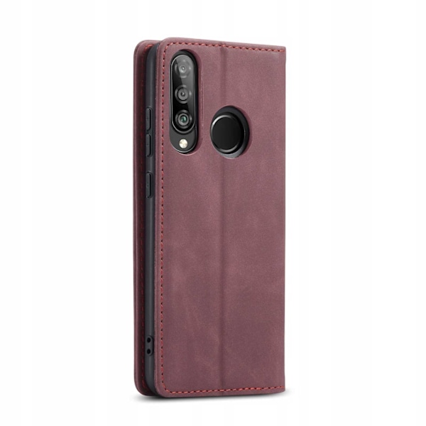 Spacecase Fodral Pålbockskydd För Huawei P30 Lite Rött Läder