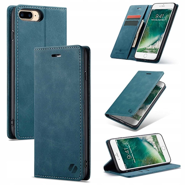 Spacecase Pålbockfodral För Iphone 7 8 Plus Fallskäll Blåt
