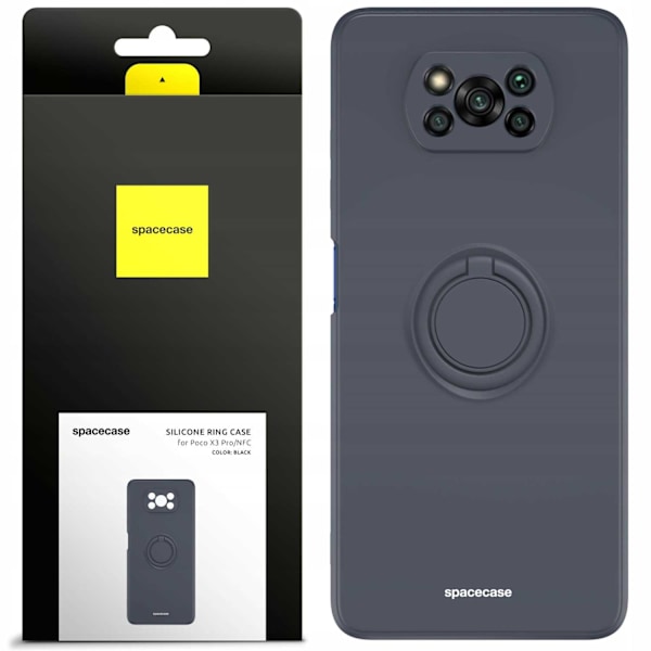 Rymdfodral Silikonring Poco X3 Pro Nfc Svart