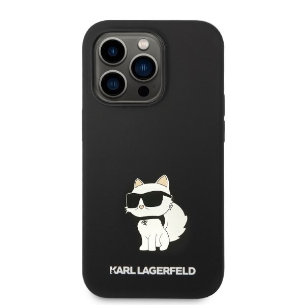 KARL LAGERFELD SILIKONE CHOUPETTE ETUI TIL IPHONE 14 PRO MAX - SORT