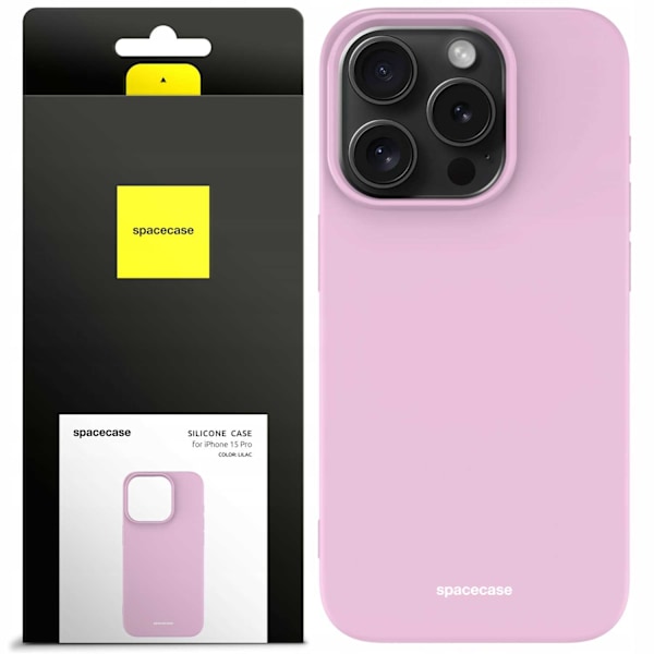 Spacecase Silikonfodral Till Iphone 15 Pro Lilac