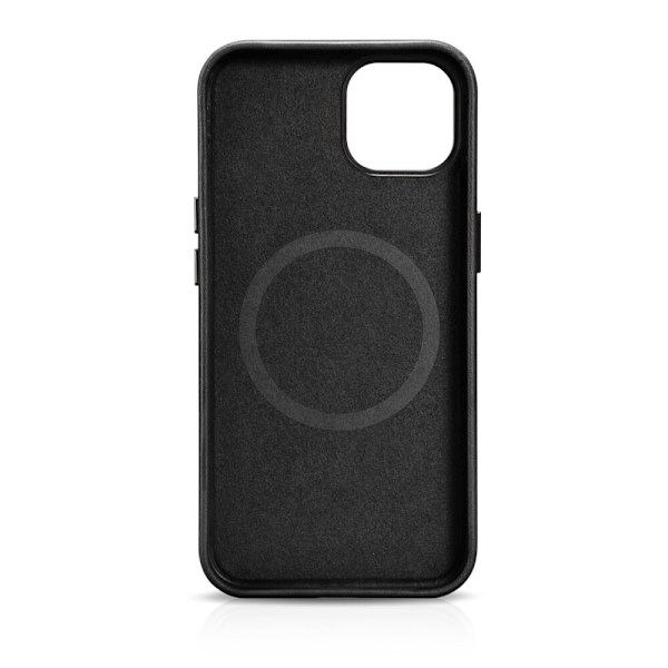 ICARER CASE CASE LÆDERCOVER MED MAGSAFE TIL IPHONE 14 SORT