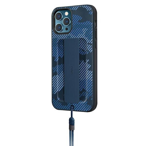 Uniq Heldro beskyttelsesdeksel til iPhone 12 Pro Max blå camo/marin camo Antimikrobiell