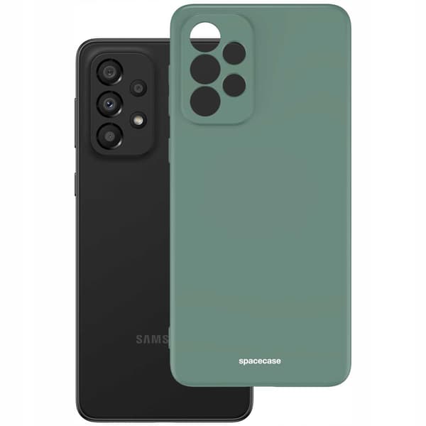 Spacecase Silikonfodral För Samsung Galaxy A33 5G Mörkgrön