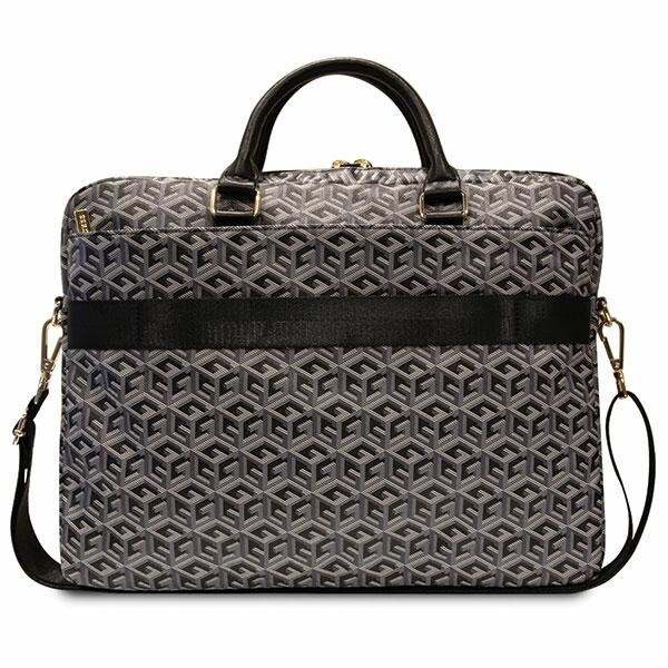 Guess GCube Stripes Laptop Bag 16 - Svart