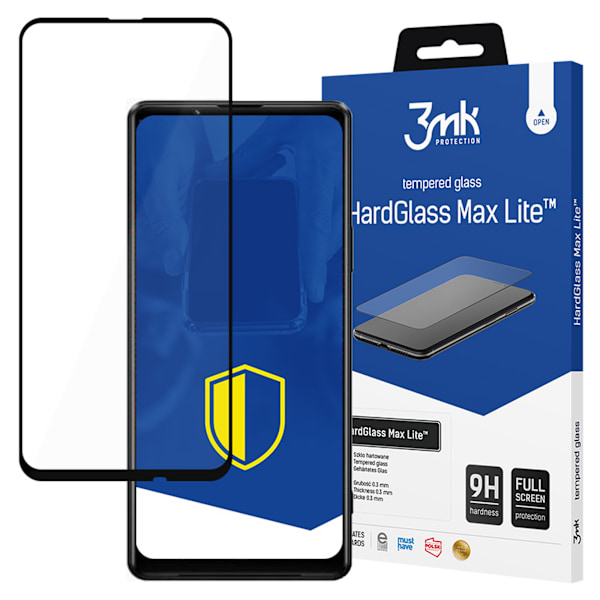 SONY XPERIA 1 III 5G SORT - 3MK HARDGLASS MAX LITE