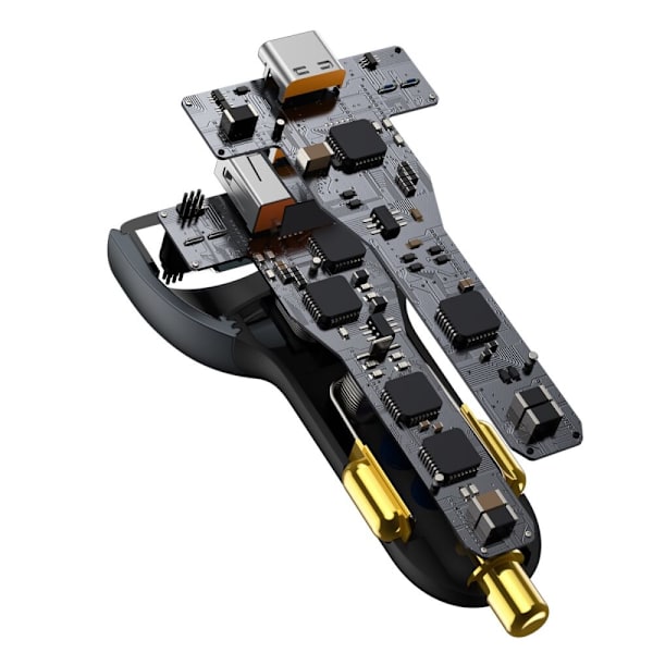 Baseus rask USB / USB Type C billader 160W PPS Quick Charge 5 PD grå (TZCCZM-0G)