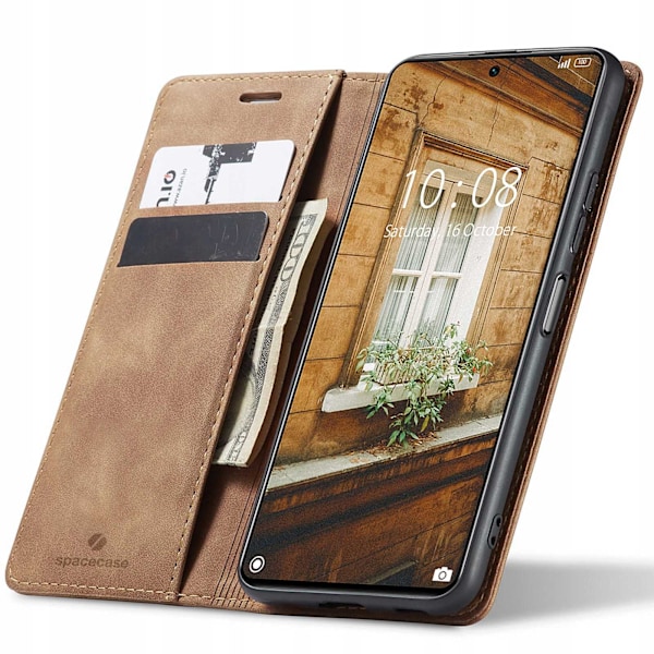 Spacecase Fodral Plånbok Galaxy Note 10 Lite Skydd För Brunt Telefon