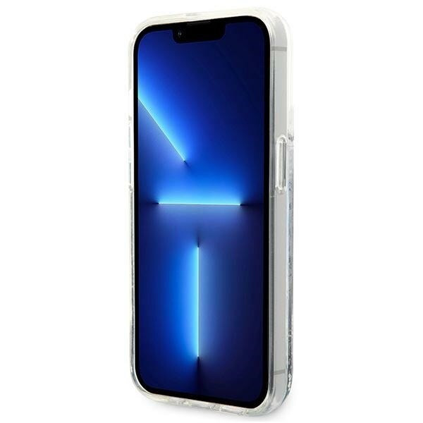 Karl Lagerfeld KLHCP14XLCRSGRS Deksel til iPhone 14 Pro Max - Sølv Liquid Glitter RSG