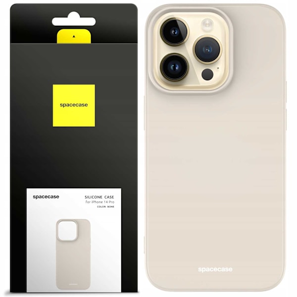 Spacecase Silikonfodral För Iphone 14 Pro Max Bone