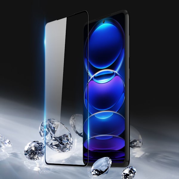 Dux Ducis 9D härdat glas härdat glas för Xiaomi Redmi Note 12 Pro+ 9H med svart ram