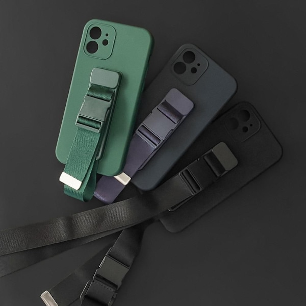 Rope Case silikondeksel med snor med veske-snor til Samsung Galaxy A53 5G Marineblå