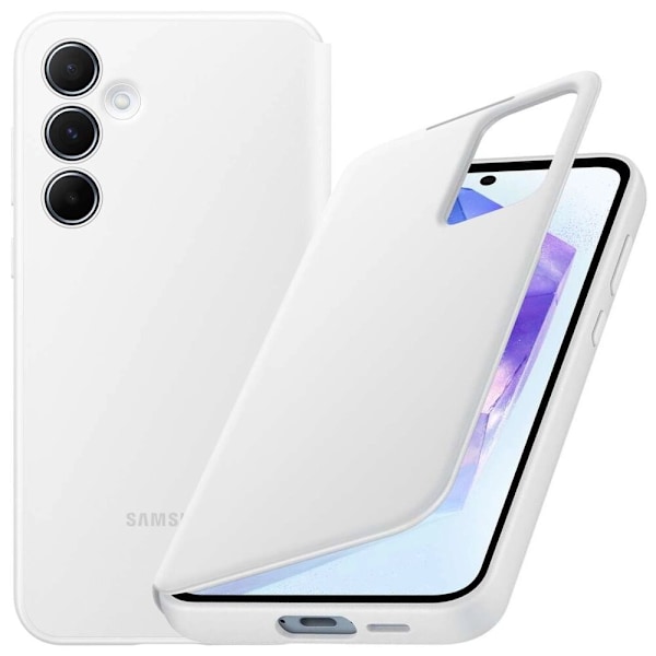Samsung Smart View Wallet EF-ZS711CWEGWW Deksel til Samsung Galaxy S23 FE - Hvit