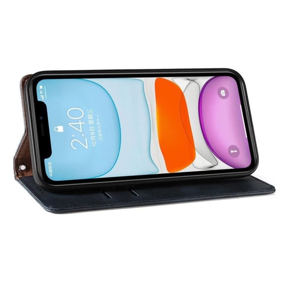 Magnet Strap Case for iPhone 13 mini lommebokbeskyttelse + mini lanyard anheng blå