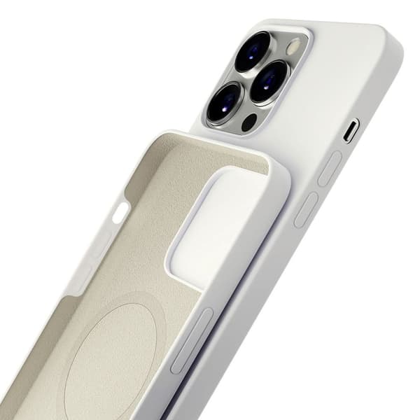 Apple iPhone 14 Pro Max - 3mk Hardy Silicone MagCase hvit