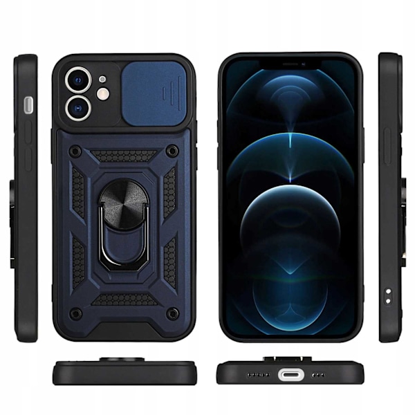 Spacecase Fodral För Iphone 12 Sc Camring Blå