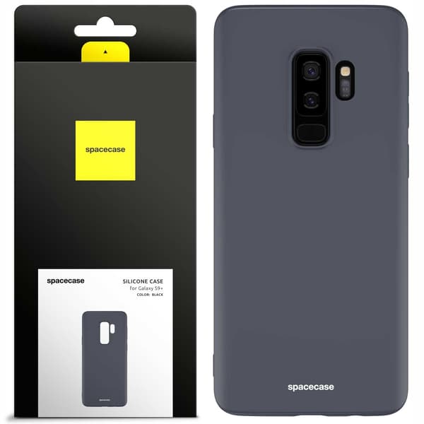 Spacecase Silikonfodral För Galaxy S9+ Svart Skydd