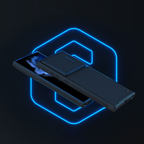 NILLKIN CASE CAMERA COVER TIL SAMSUNG GALAXY S22 ULTRA BLUE