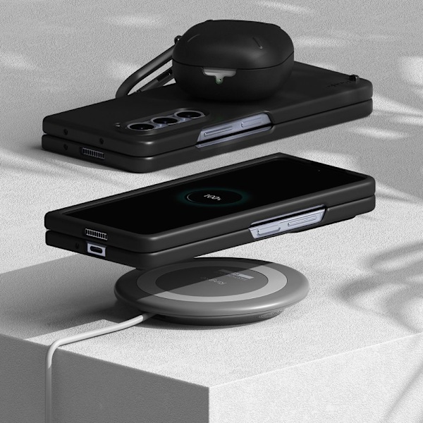 RING SLIM GALAXY MED FALD 5 SVART