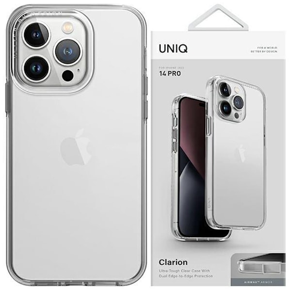 Uniq Clarion-deksel til iPhone 14 Pro Max gjennomsiktig/gjennomsiktig klar