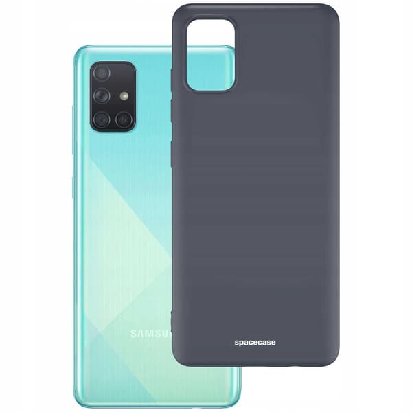 Spacecase Silikonfodral För Samsung Galaxy A51 Telefon Svart