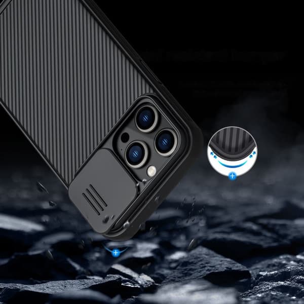 NILLKIN CASE CAMERA COVER TIL IPHONE 14 PRO MAX BLUE