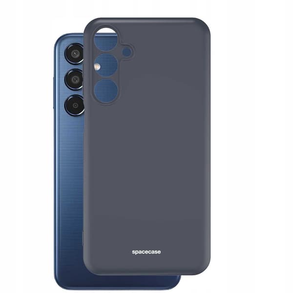 Spacecase Silikonfodral För Samsung Galaxy M35 5G Svart