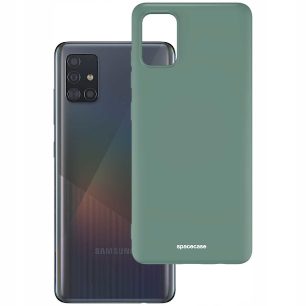 Spacecase Silikonfodral Till Samsung Galaxy A71 Green