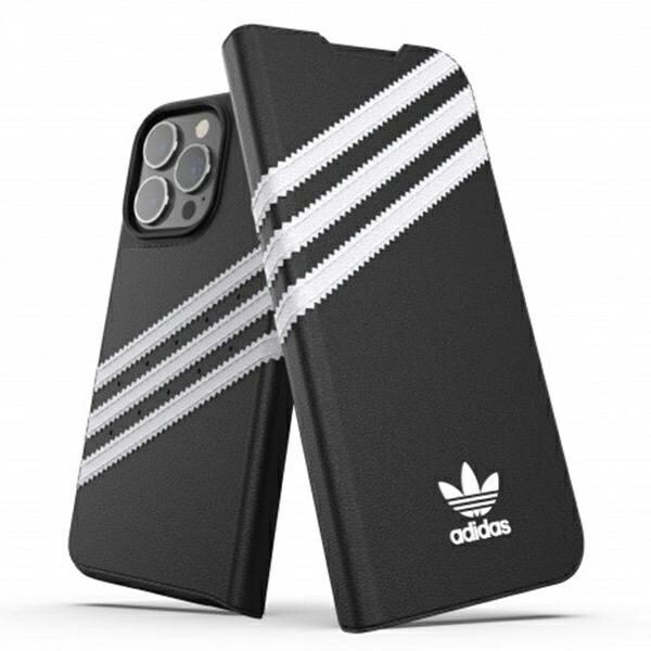 ADIDAS OR BOOKLET CASE PU TIL IPHONE 13 PRO / IPHONE 13 - SORT OG HVID