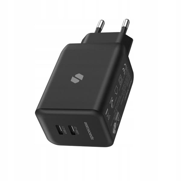Rymdfall Usb Laddare 45W Piston För Telefon Typ C Sc006B Svart