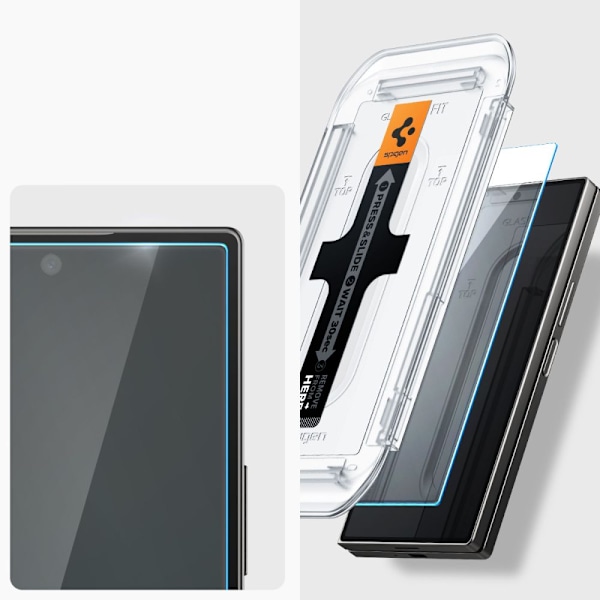HÆRDET GLAS SPIGEN GLAS.TR "EZ FIT" 2-PACK GALAXY MED FOLD 6 CLEAR