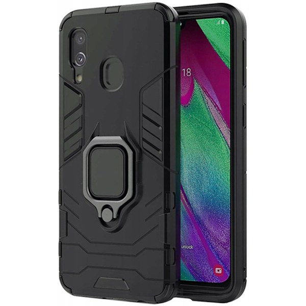 Spacecase Case Cover Till Samsung Galaxy A40 X-Ring Svart