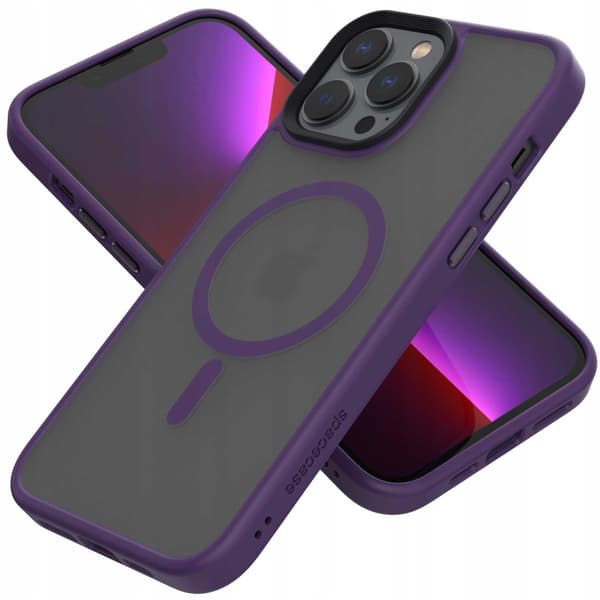 Spacecase Hybrid Case För Iphone 13 Pro Max För Magsafe Lila