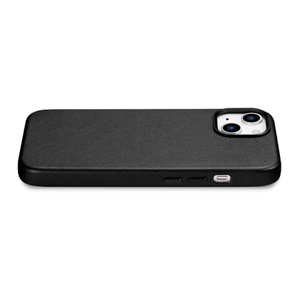 ICARER CASE CASE LÆDERCOVER MED MAGSAFE TIL IPHONE 14 SORT